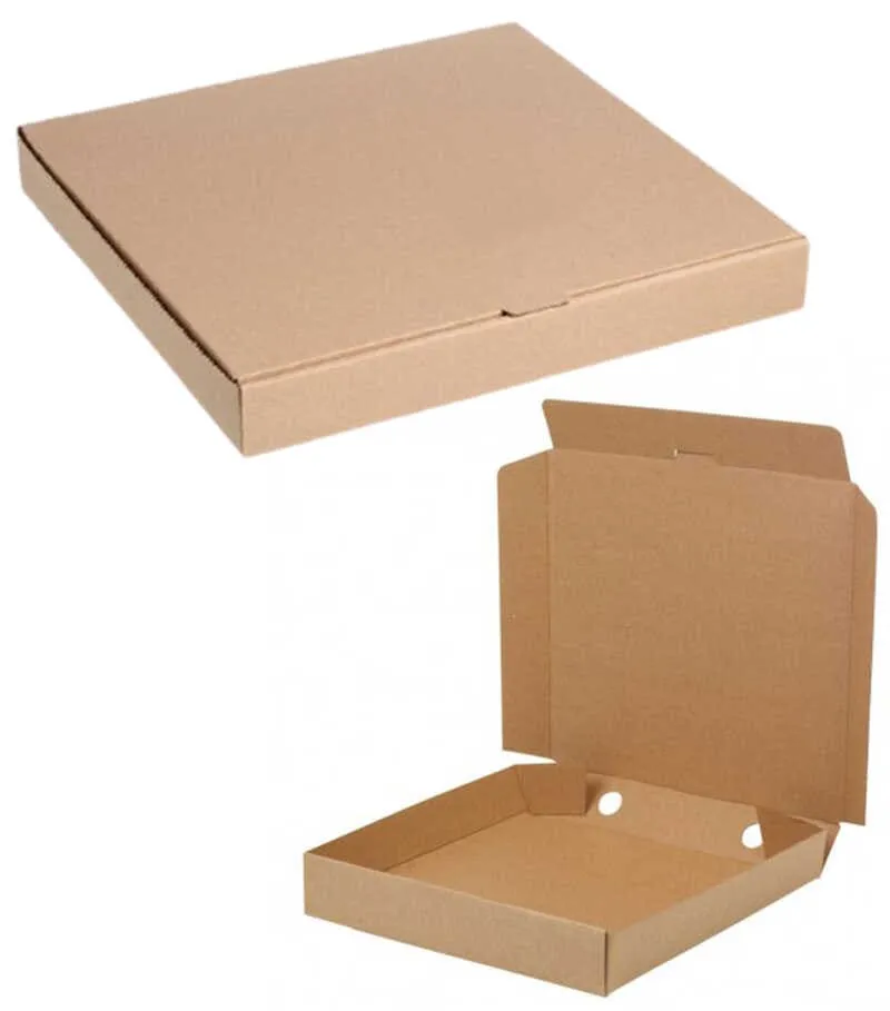 5 x 5 x 1.5 Inch Brown Kraft Paper Pizza Box